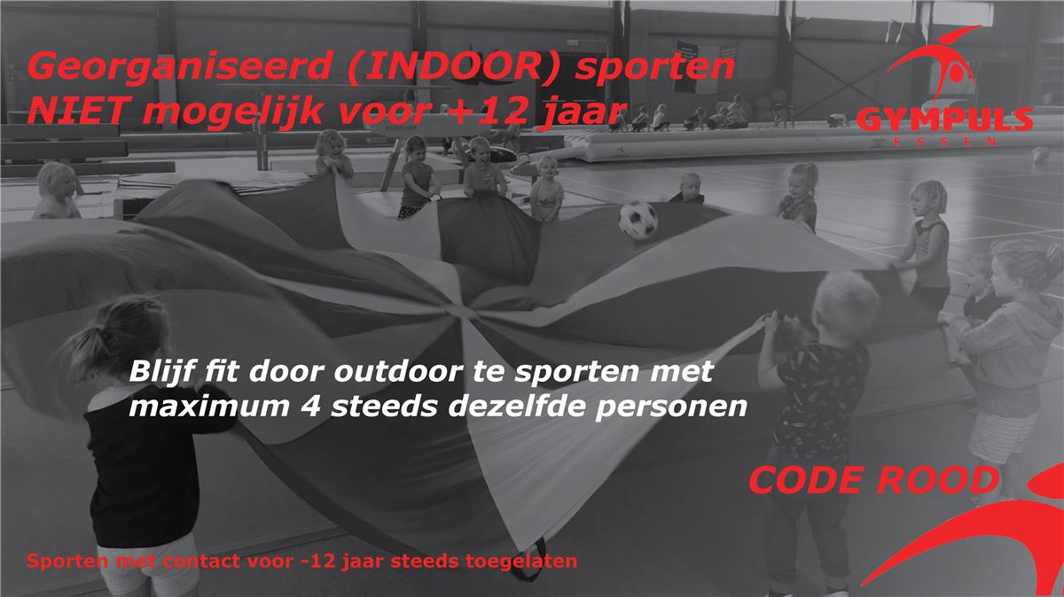 Code ROOD vanaf vrijdag 30 oktober